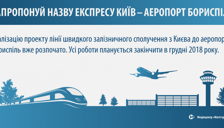 “Укрзализныця” ищет имя для экспресса в аэропорт “Борисполь”