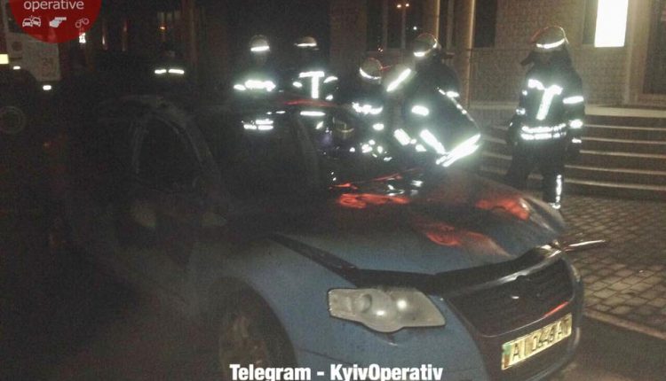 В Киеве ночью взорвался автомобиль Volkswagen