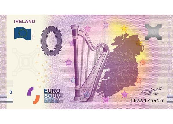 В Ирландии появилась купюра с нулевым номиналом