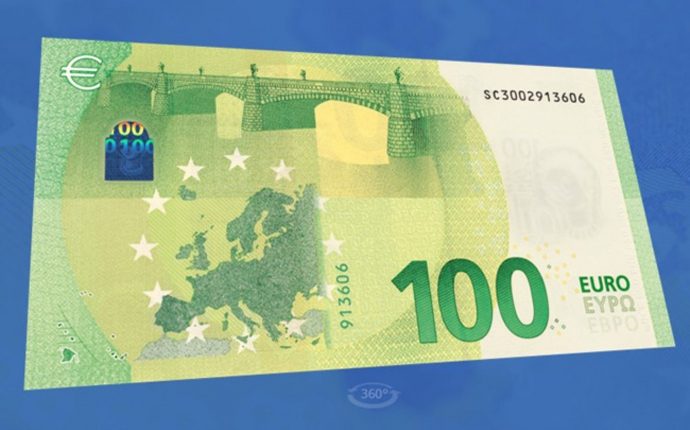 Центробанк ЕС представил новые банкноты номиналом 100 и 200 евро