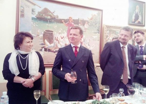 23 февраля Ляшко отмечал с Ющенко и Бахтеевой (фото)